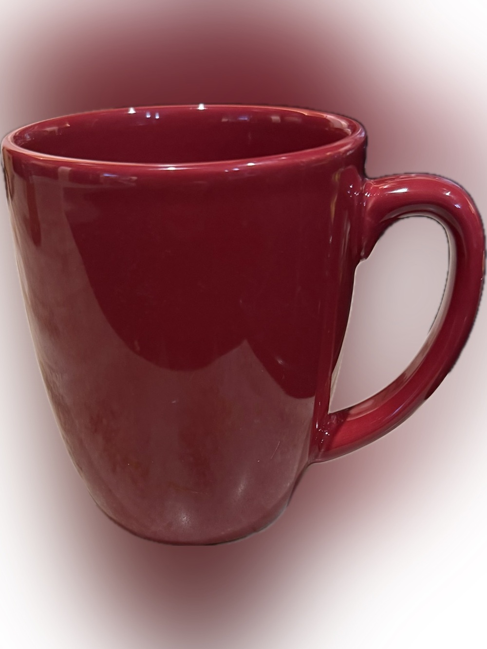 Corelle Coordinates Red Stonewear Coffee Mug~Glossy Finish~Durable Cup